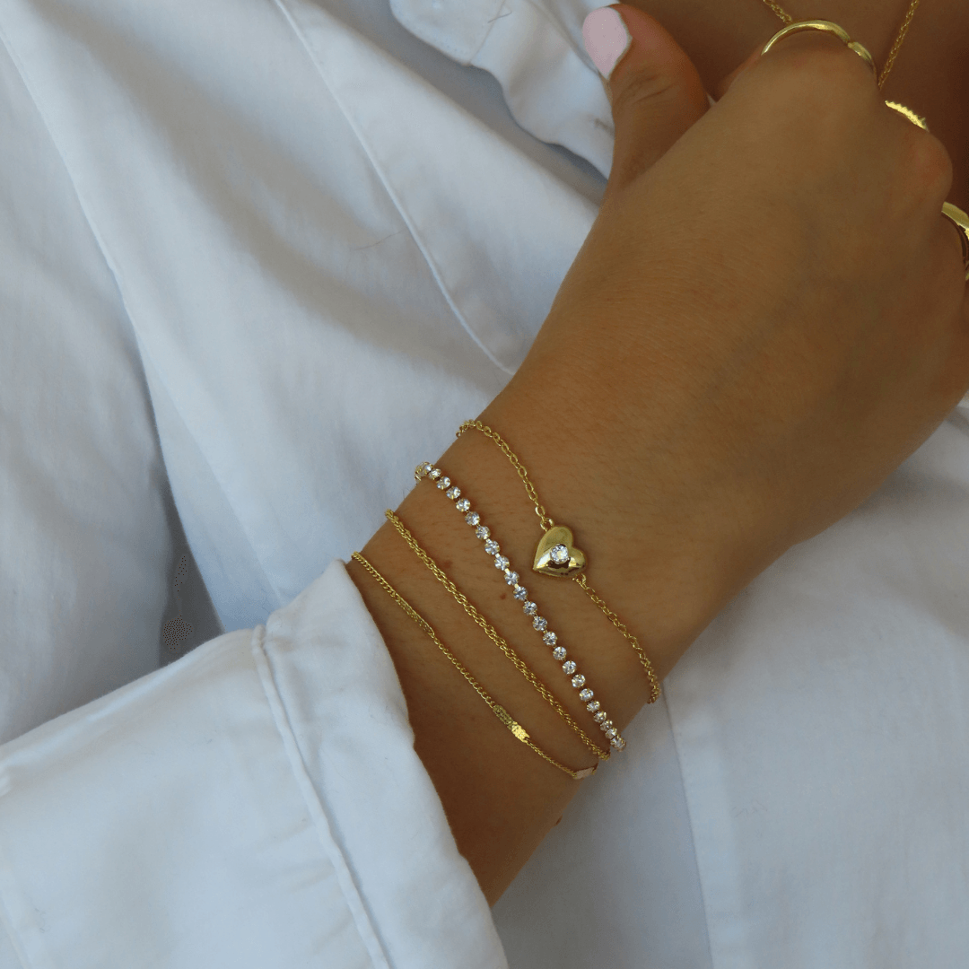 Heart of Gold Bracelet - EVRYJEWELS