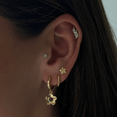 Hibiscus Earrings - EVRYJEWELS