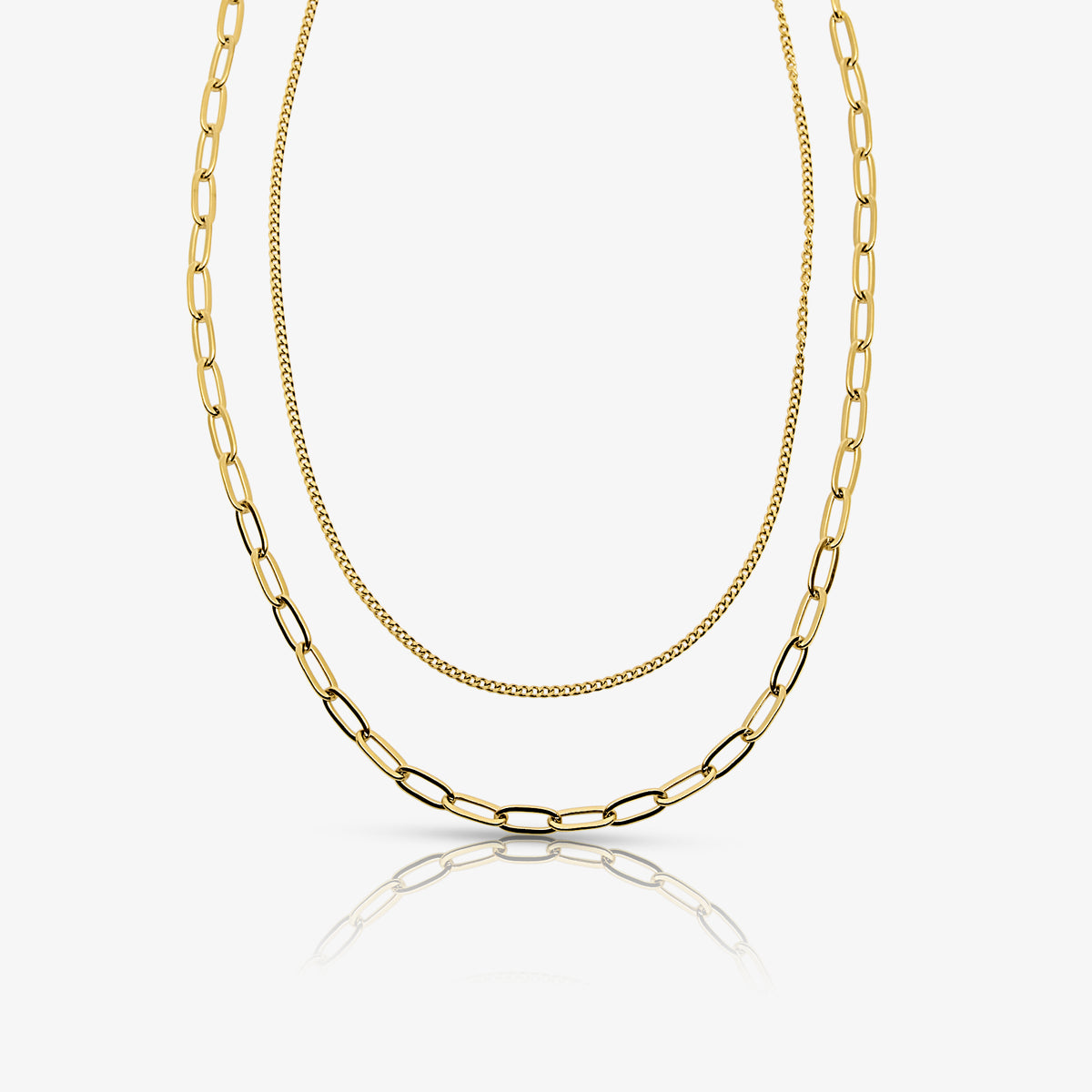 Perfect Pair Double Layered Necklace - EVRYJEWELS