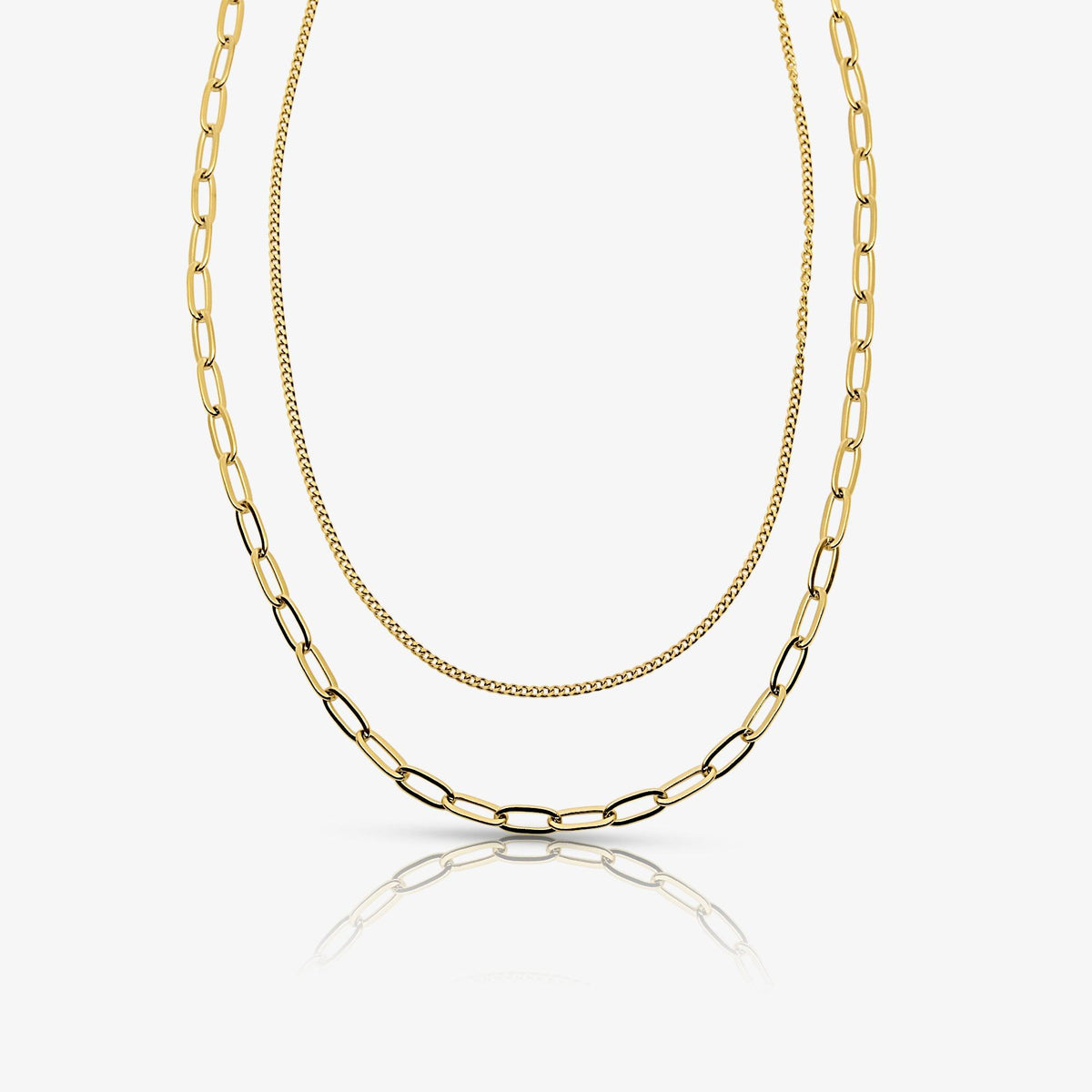 Perfect Pair Double Layered Necklace - EVRYJEWELS