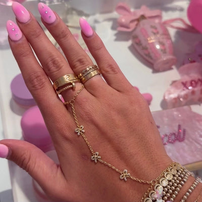 Gilded Bow Hand Chain - EVRYJEWELS
