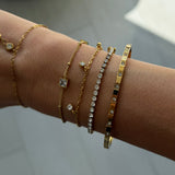 Champagne Princess Tennis Bracelet - EVRYJEWELS