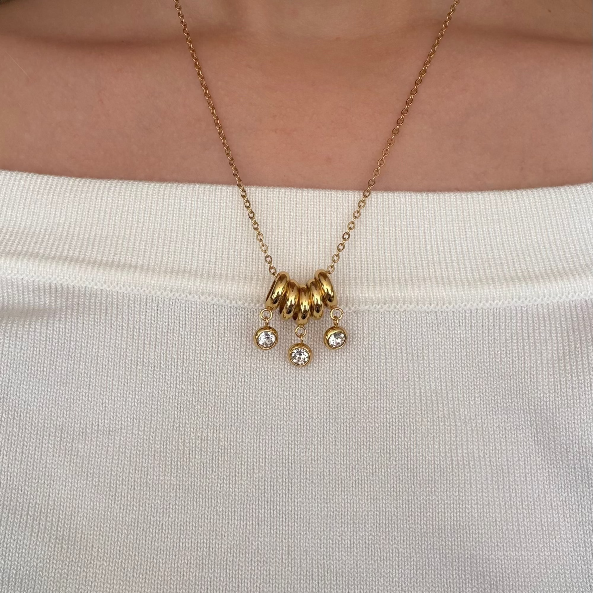 Shine Stack Necklace - EVRYJEWELS