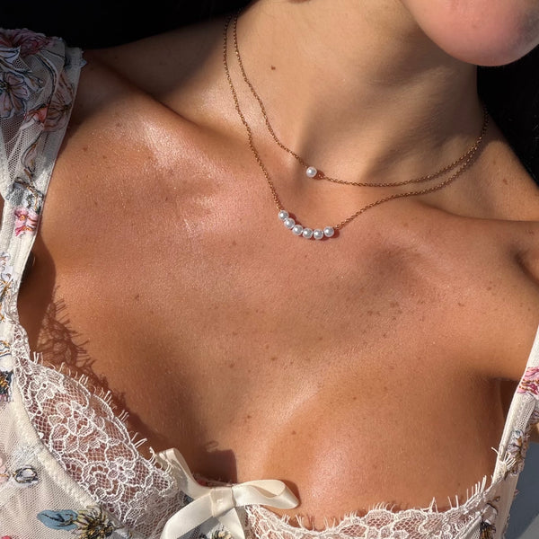 Opalina Pearl Necklace Set - EVRYJEWELS