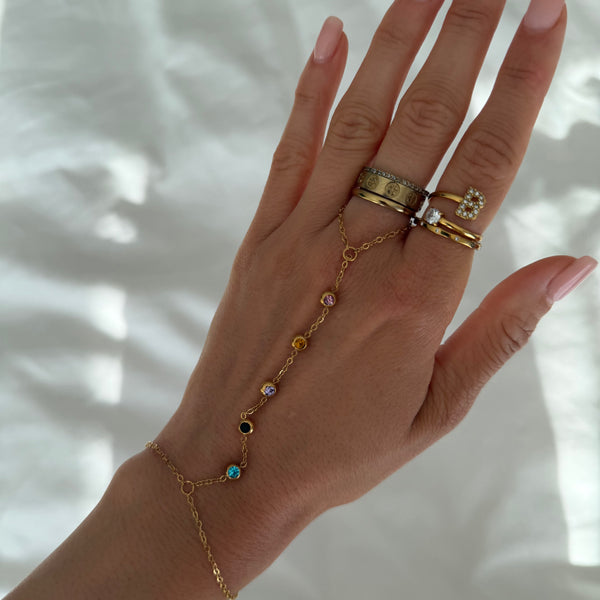Color Hand Chains Prism Multicolor Hand Chain – EVRYJEWELS