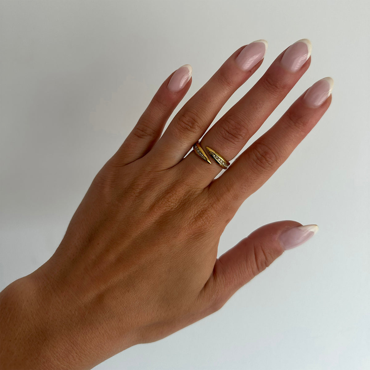 Crystal Curve Wrap Ring - EVRYJEWELS