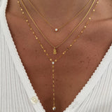 Falling Star Lariat Necklace - EVRYJEWELS