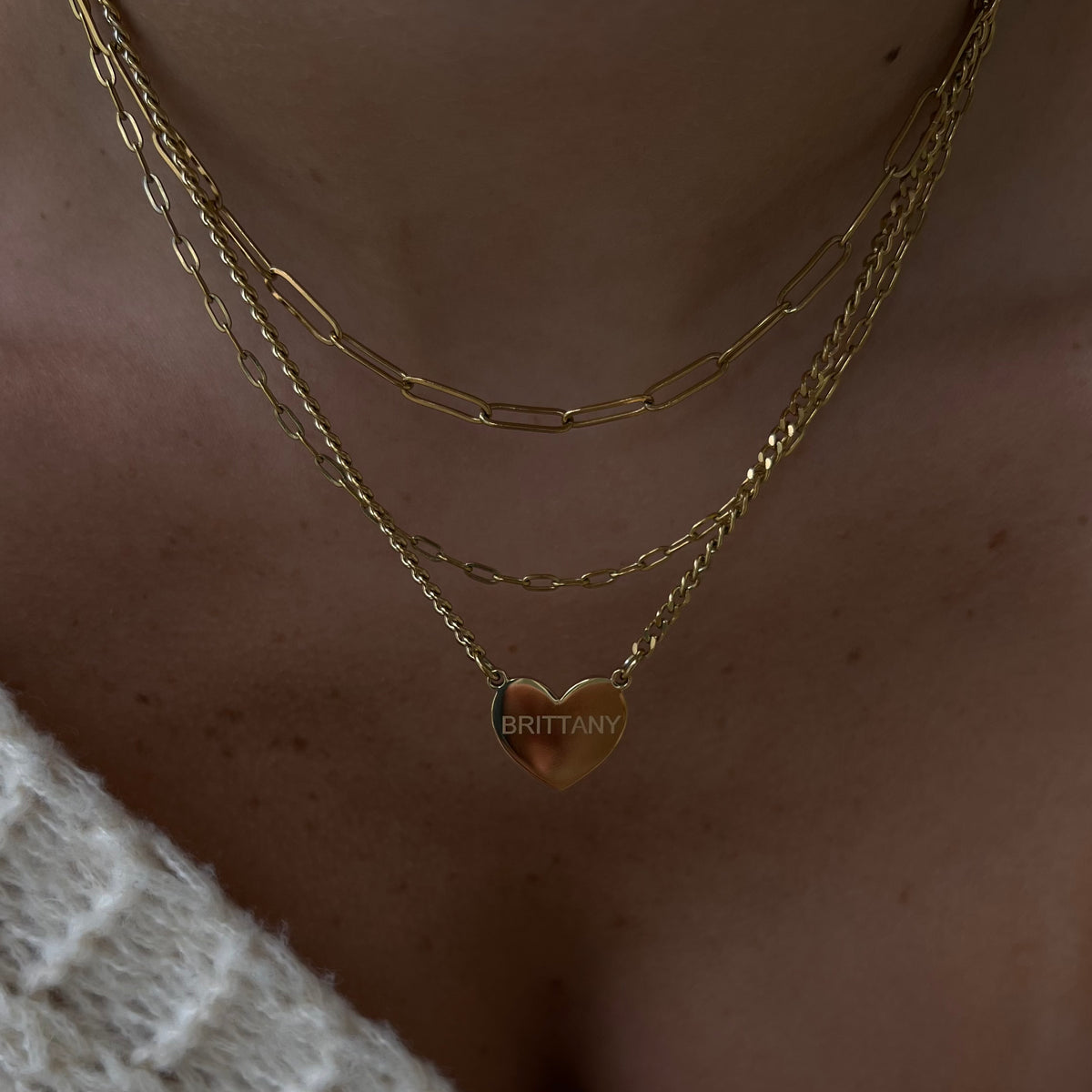 Collier de cœur personnalisé