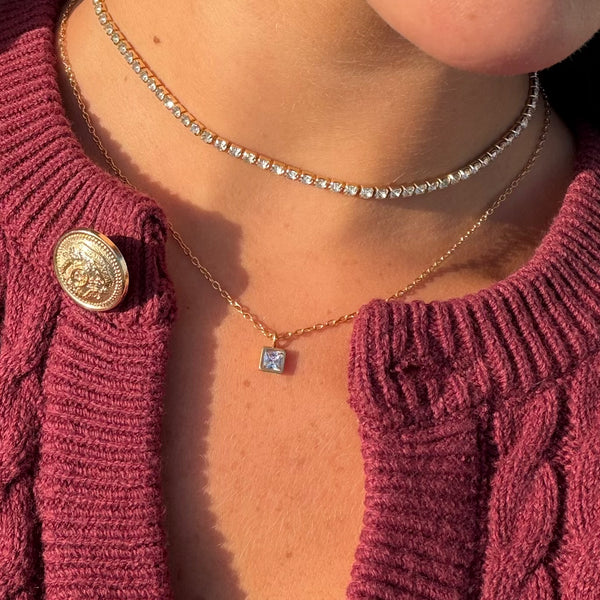Faye Birthstone Necklace