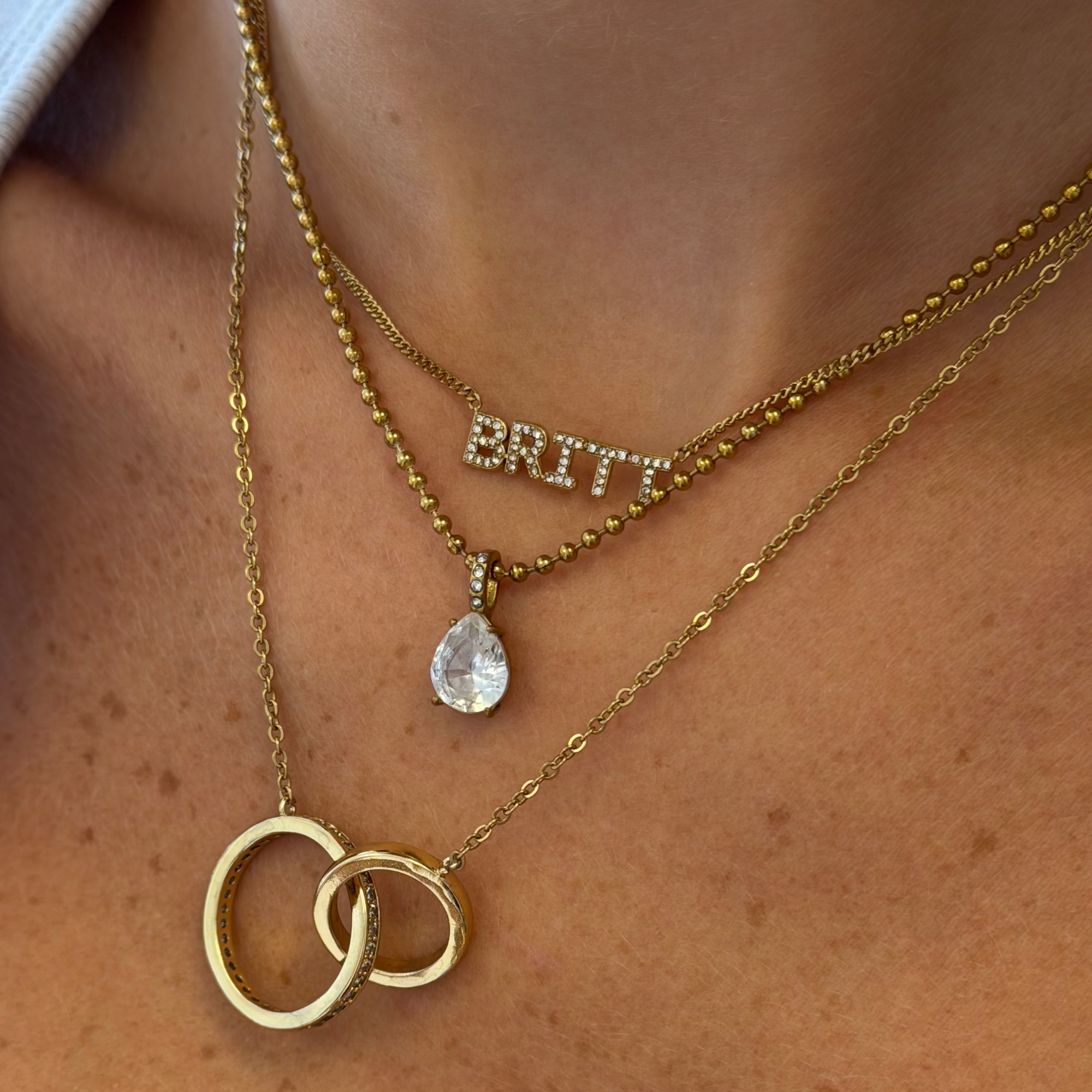 Custom/Personalized Pave Nameplate Curb Chain Necklace