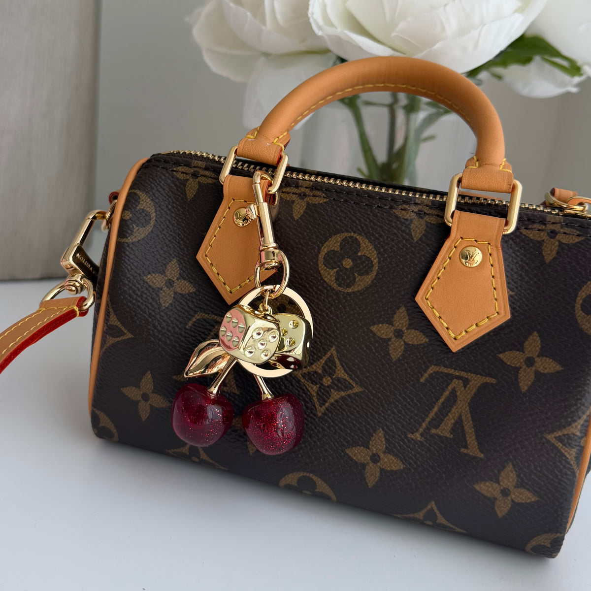 Lucky Cherry Bag Charm