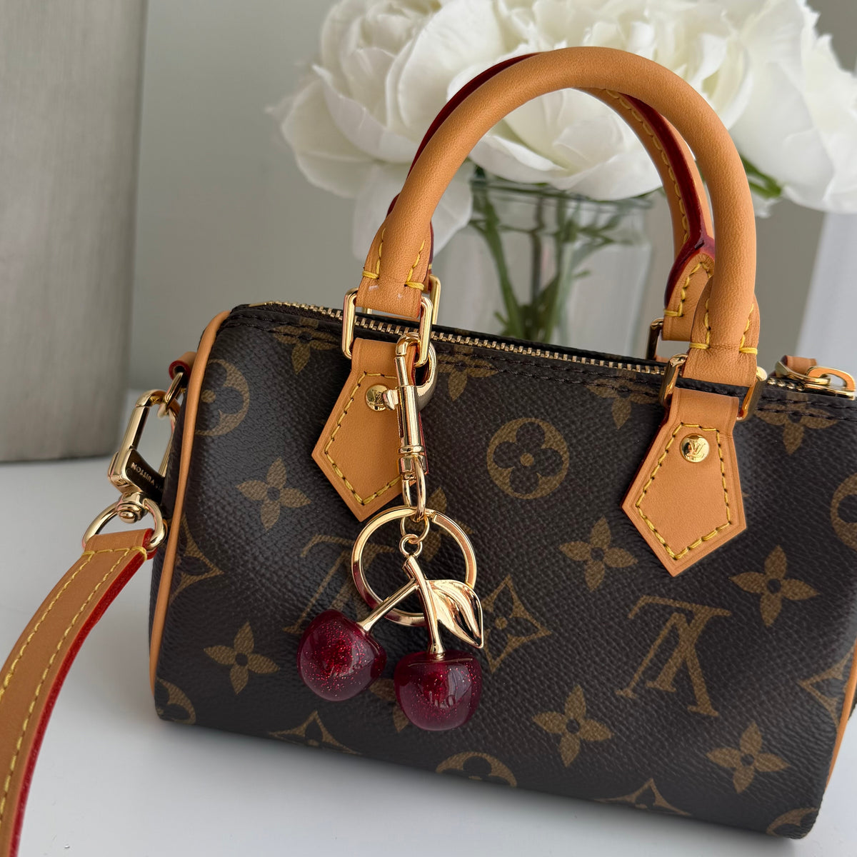 Lucky Cherry Bag Charm