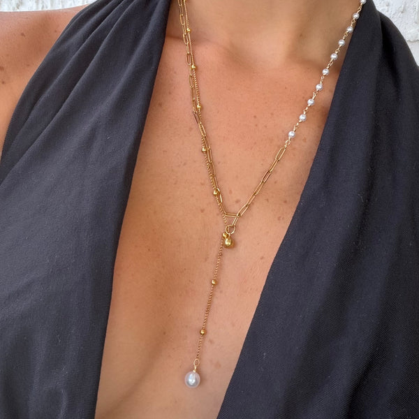 Sweet Glow Lariat Necklace