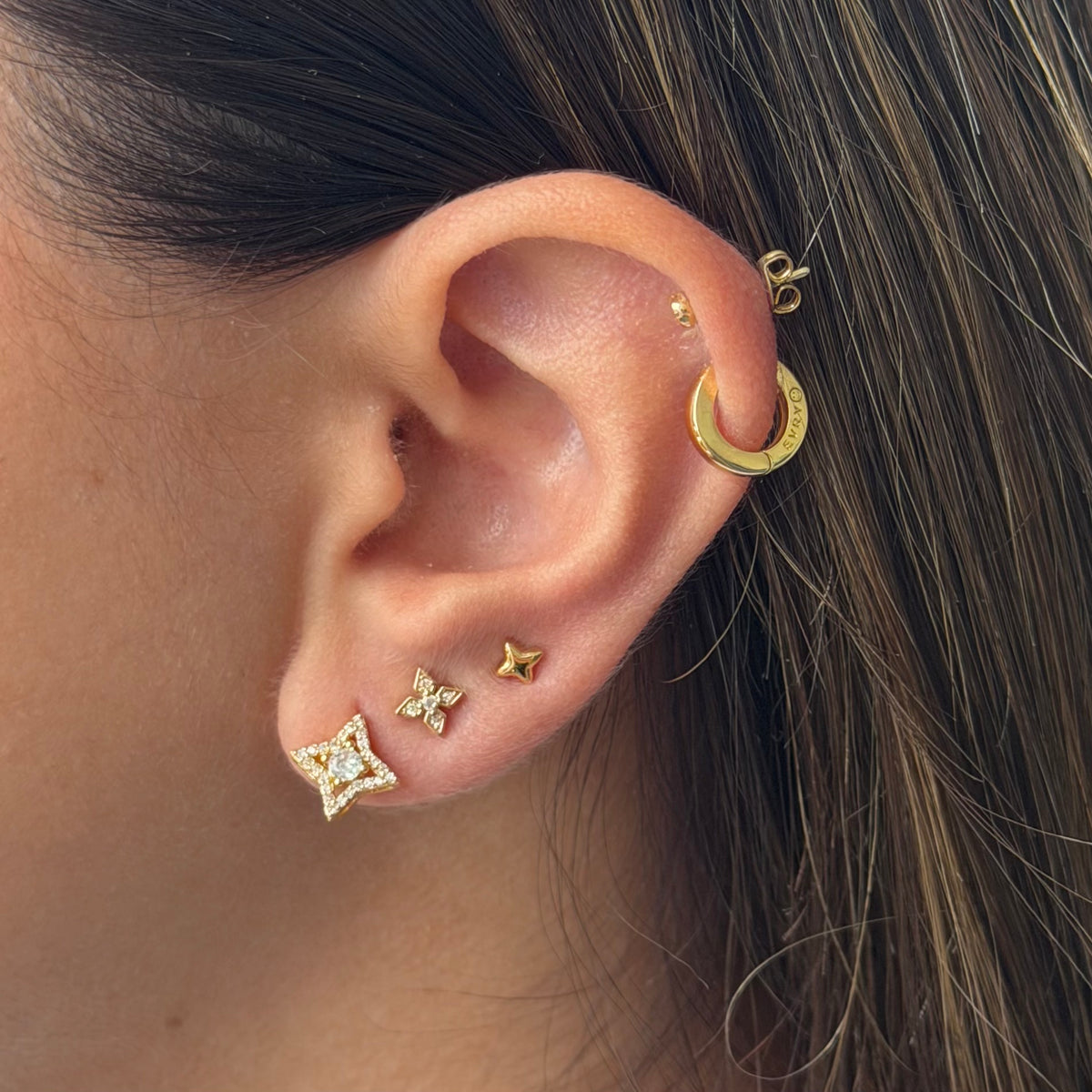 Glitter Pop Stud Earrings Pack