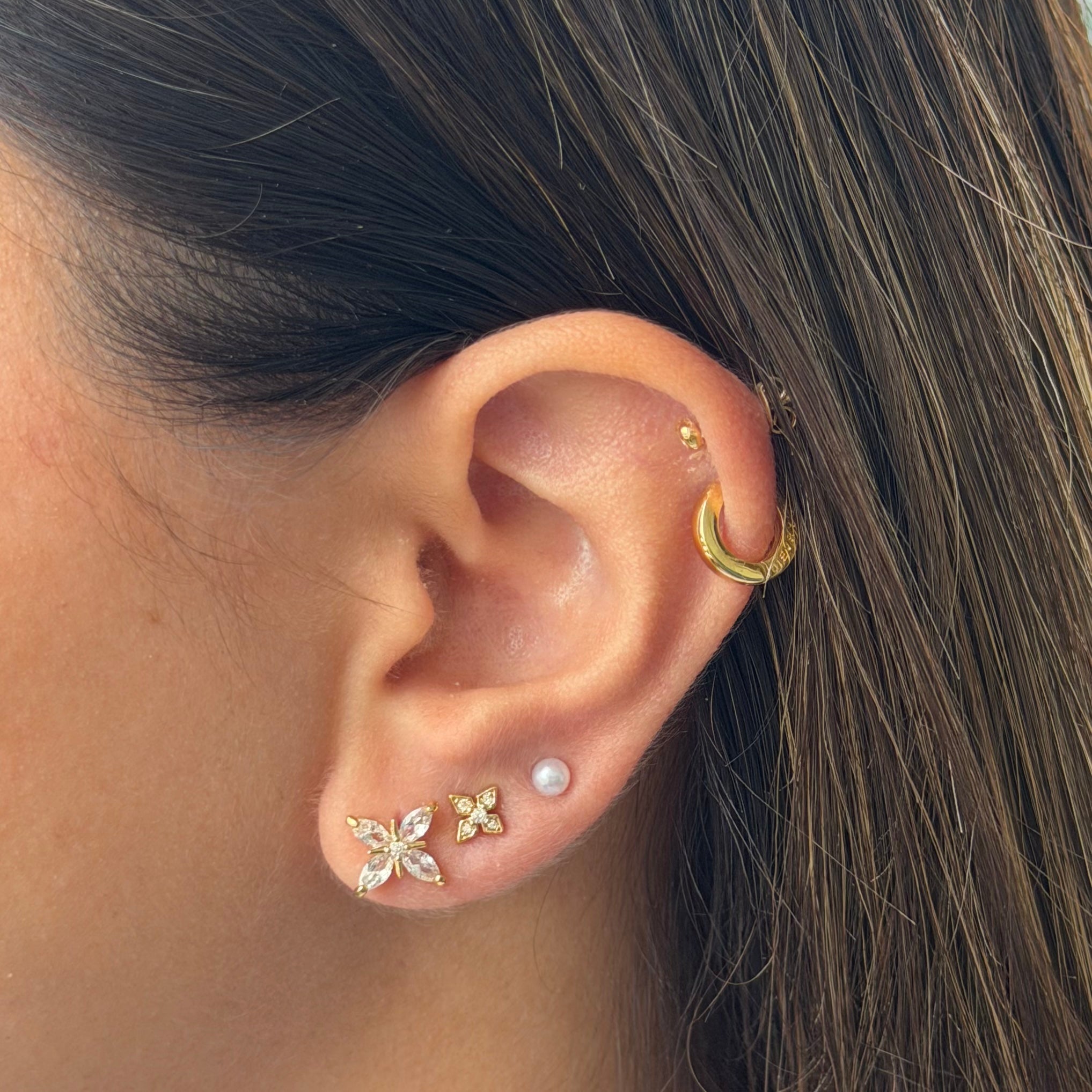 Petite Bloom Stud Earrings Pack - EVRYJEWELS