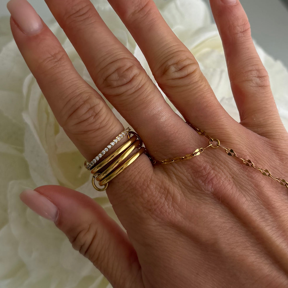 Linked Together Ring