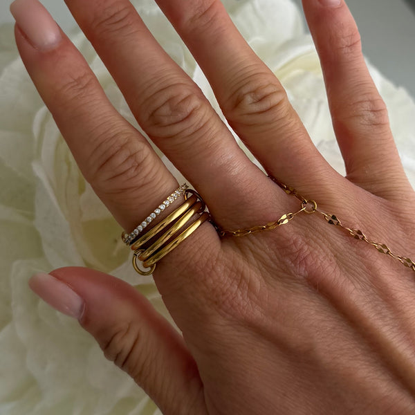 Linked Together Ring