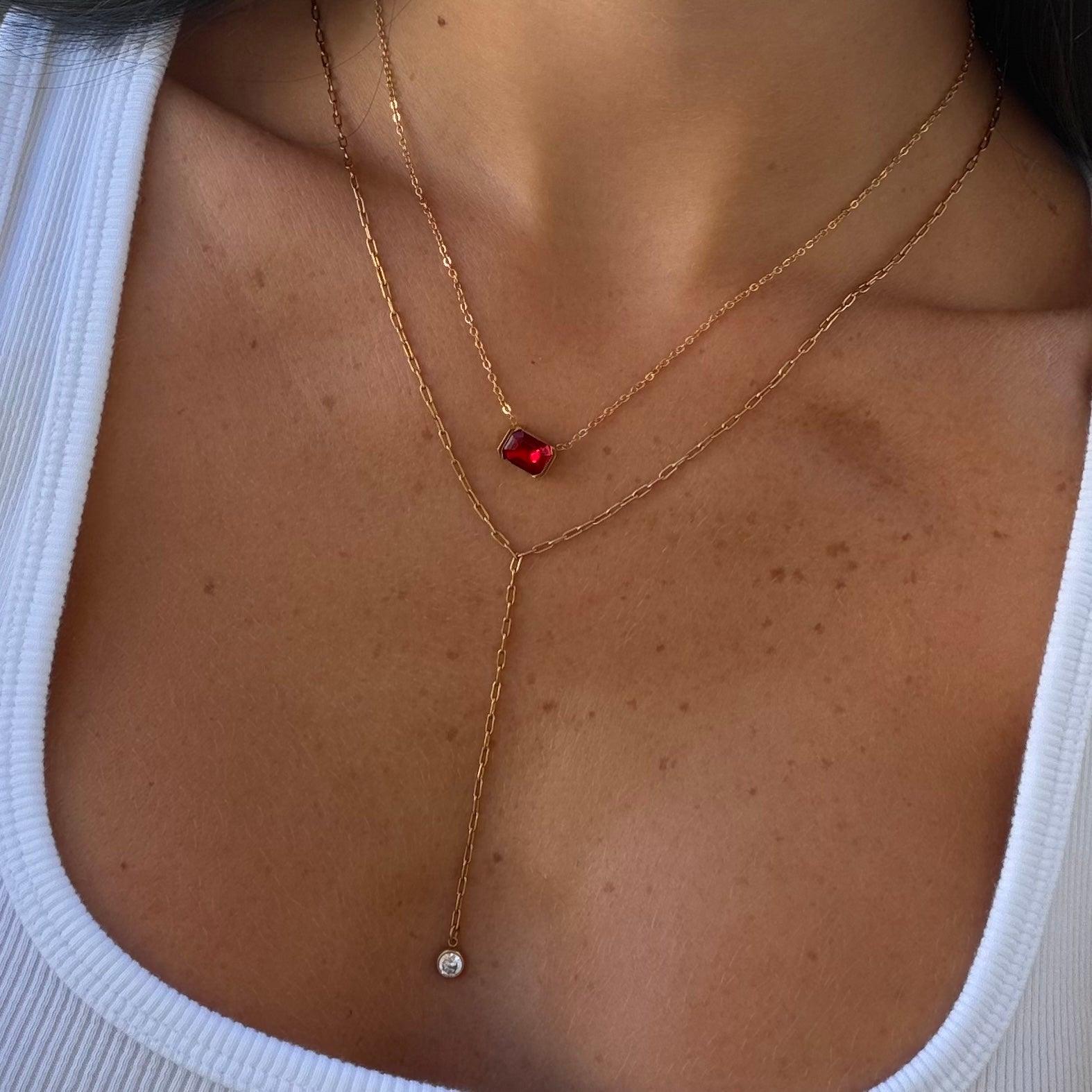 Noa Birthstone Necklace - EVRYJEWELS