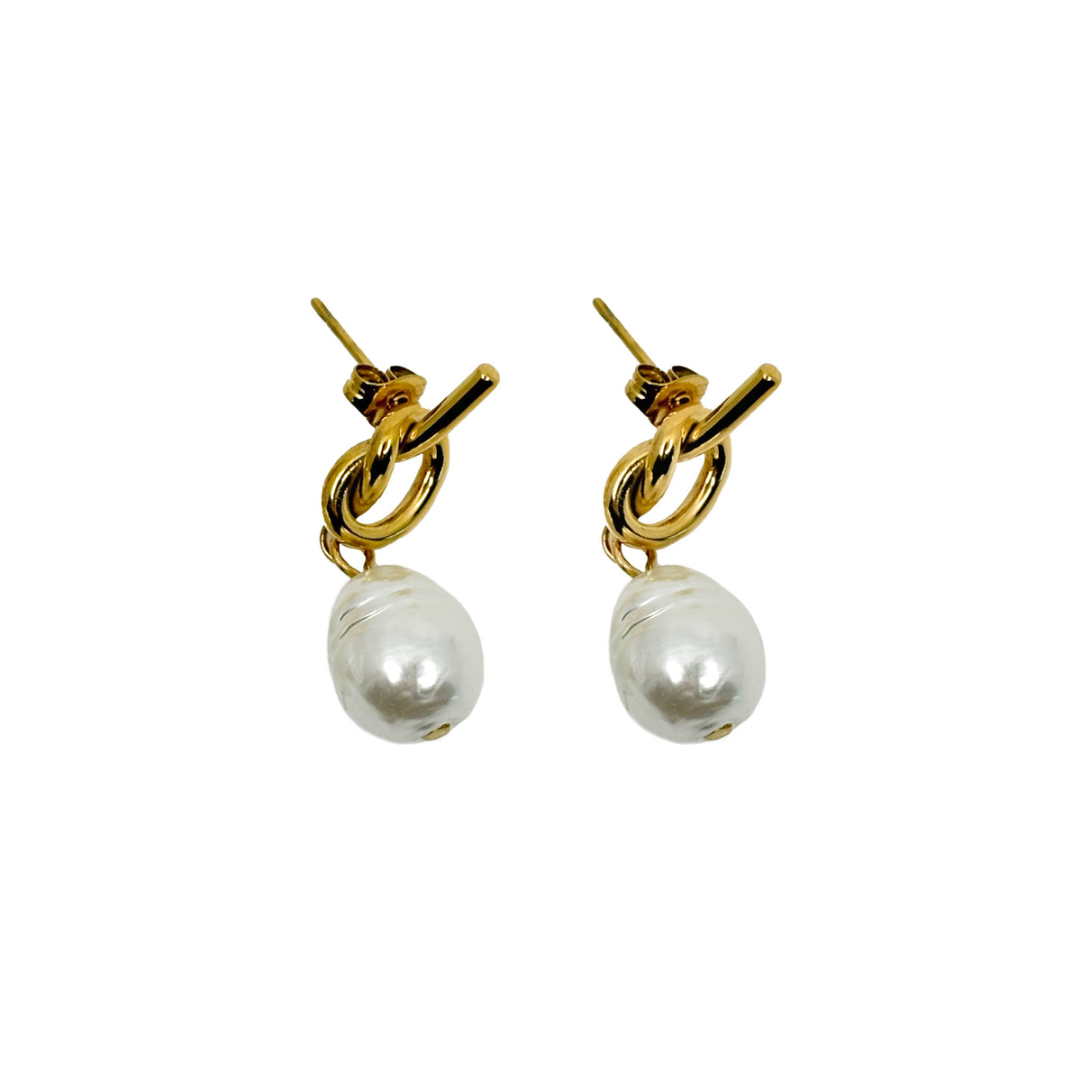 Infinity Pearl Earrings - EVRYJEWELS