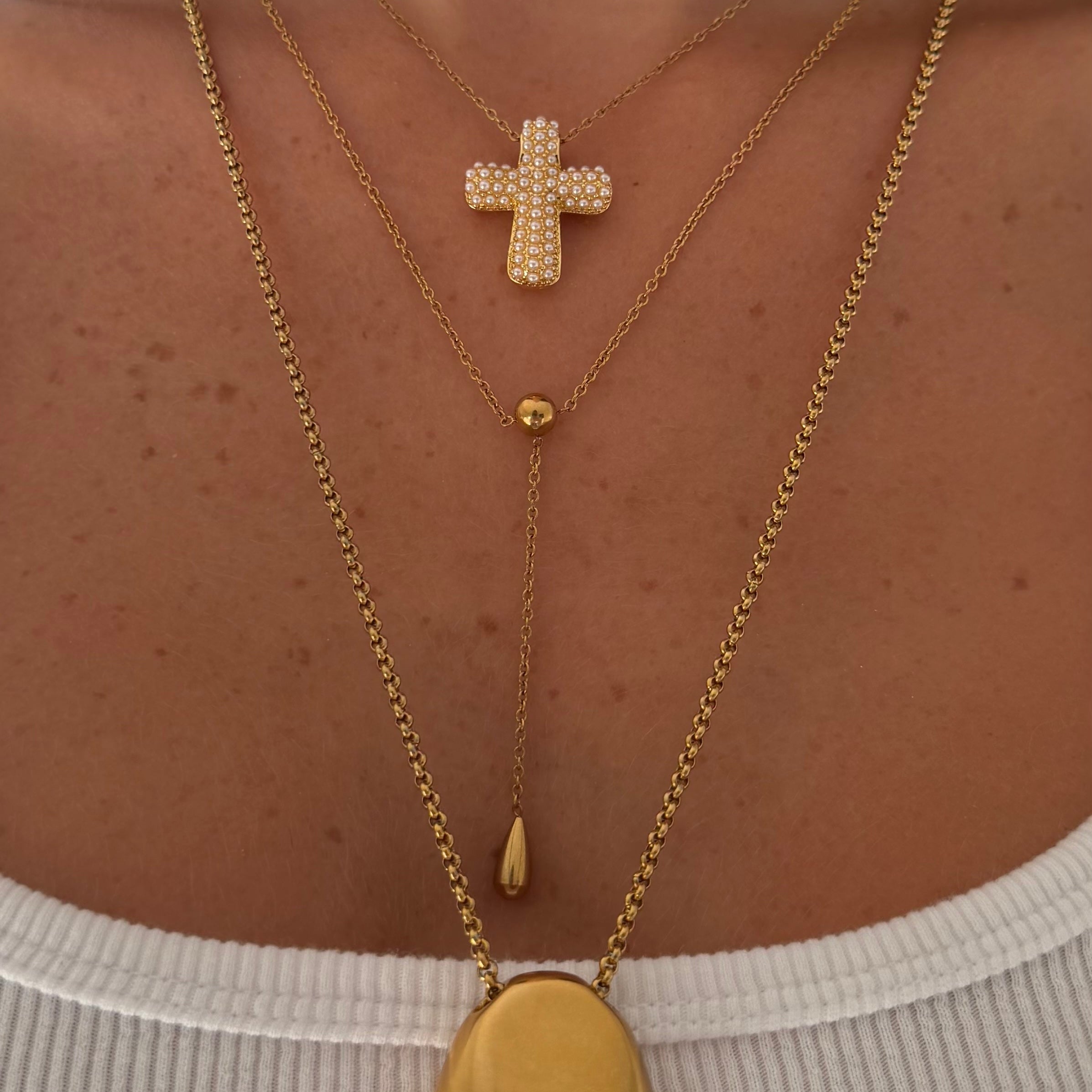 Luna Drop Lariat Necklace - EVRYJEWELS