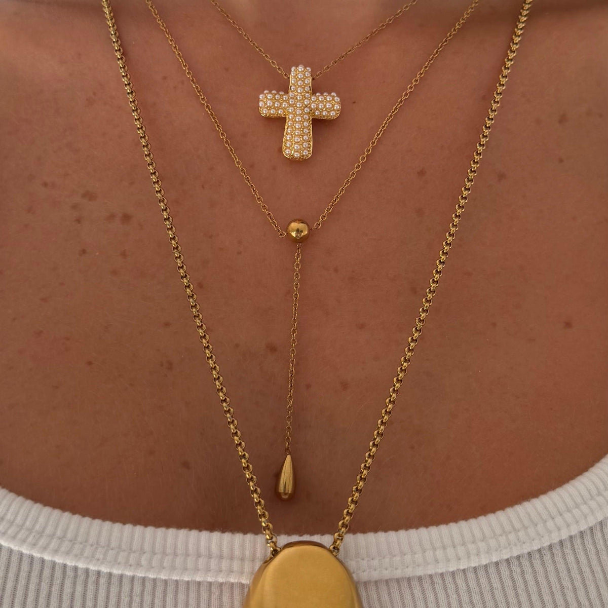 Luna Drop Lariat Necklace - EVRYJEWELS