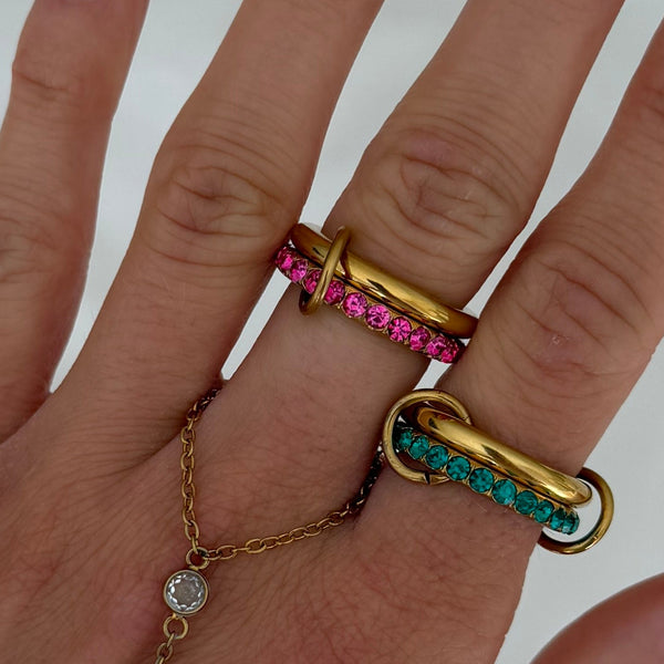 Rosie Glow Stacked Ring