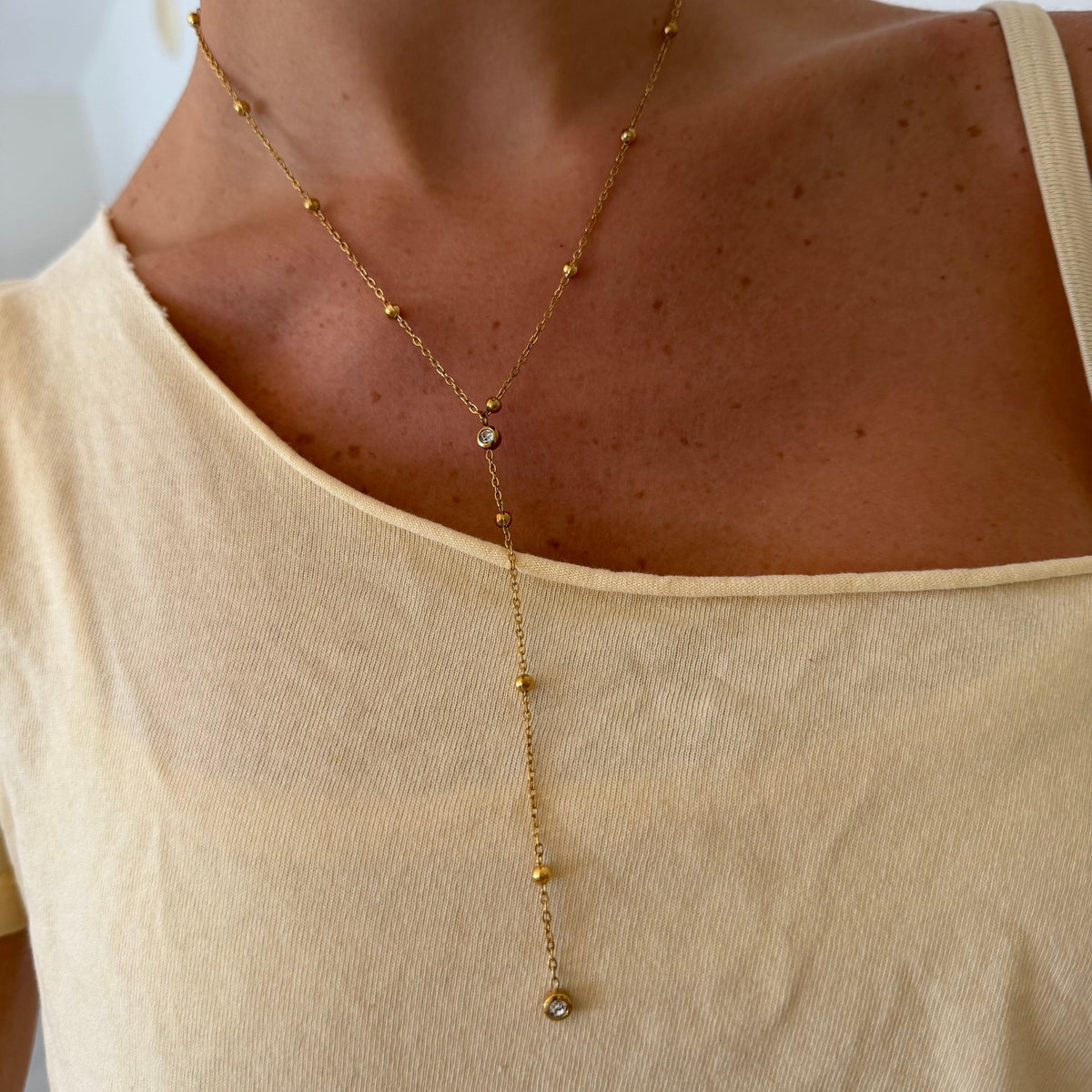 Raindrop Lariat Necklace - EVRYJEWELS
