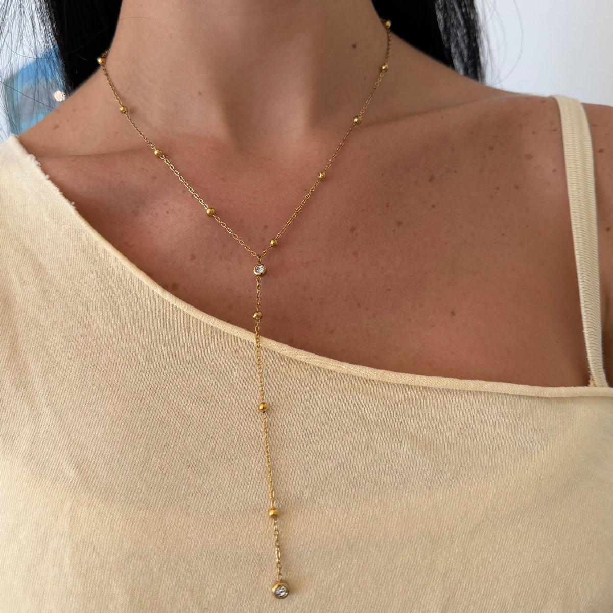Raindrop Lariat Necklace - EVRYJEWELS