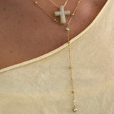 Raindrop Lariat Necklace - EVRYJEWELS