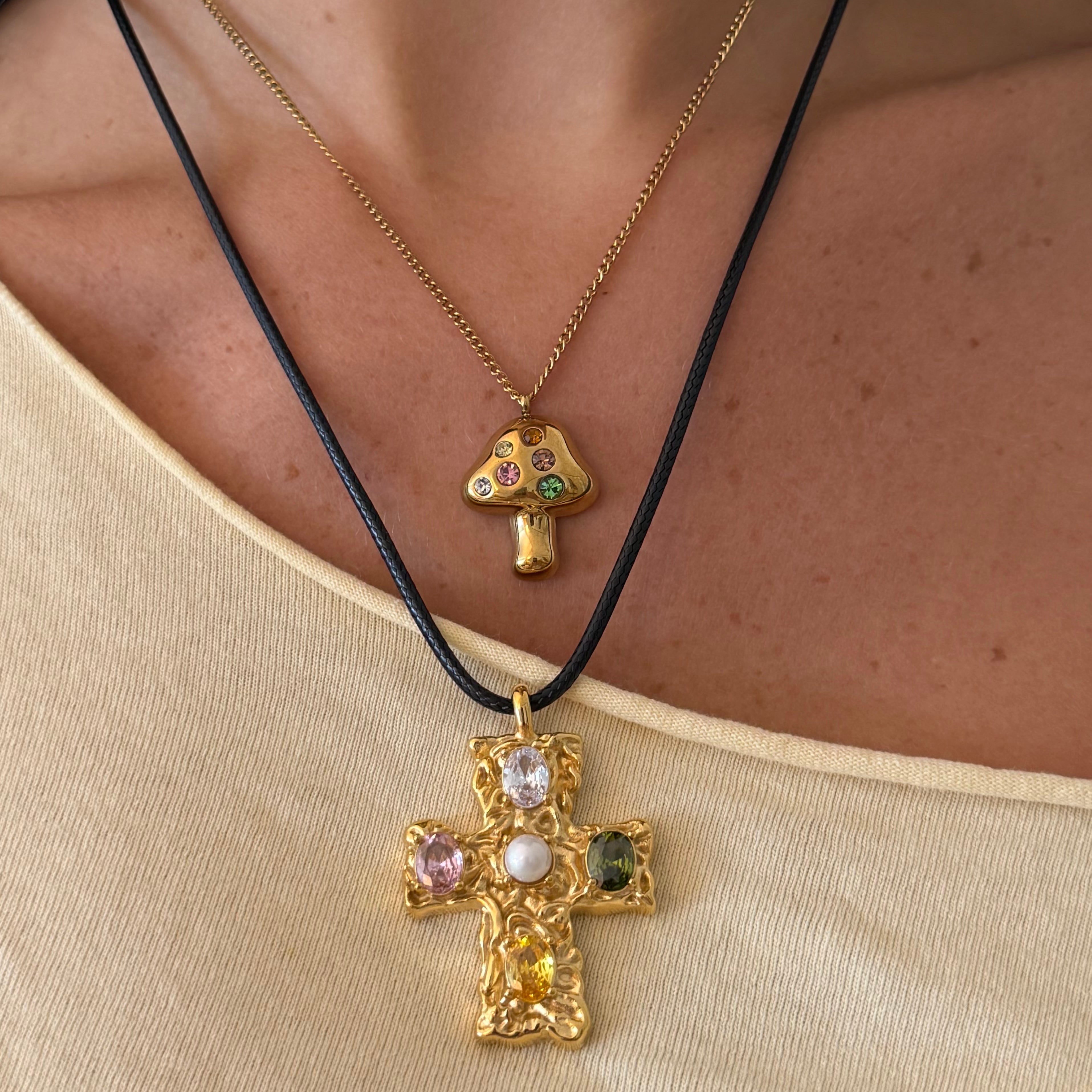 Fairy Mushroom Necklace - EVRYJEWELS