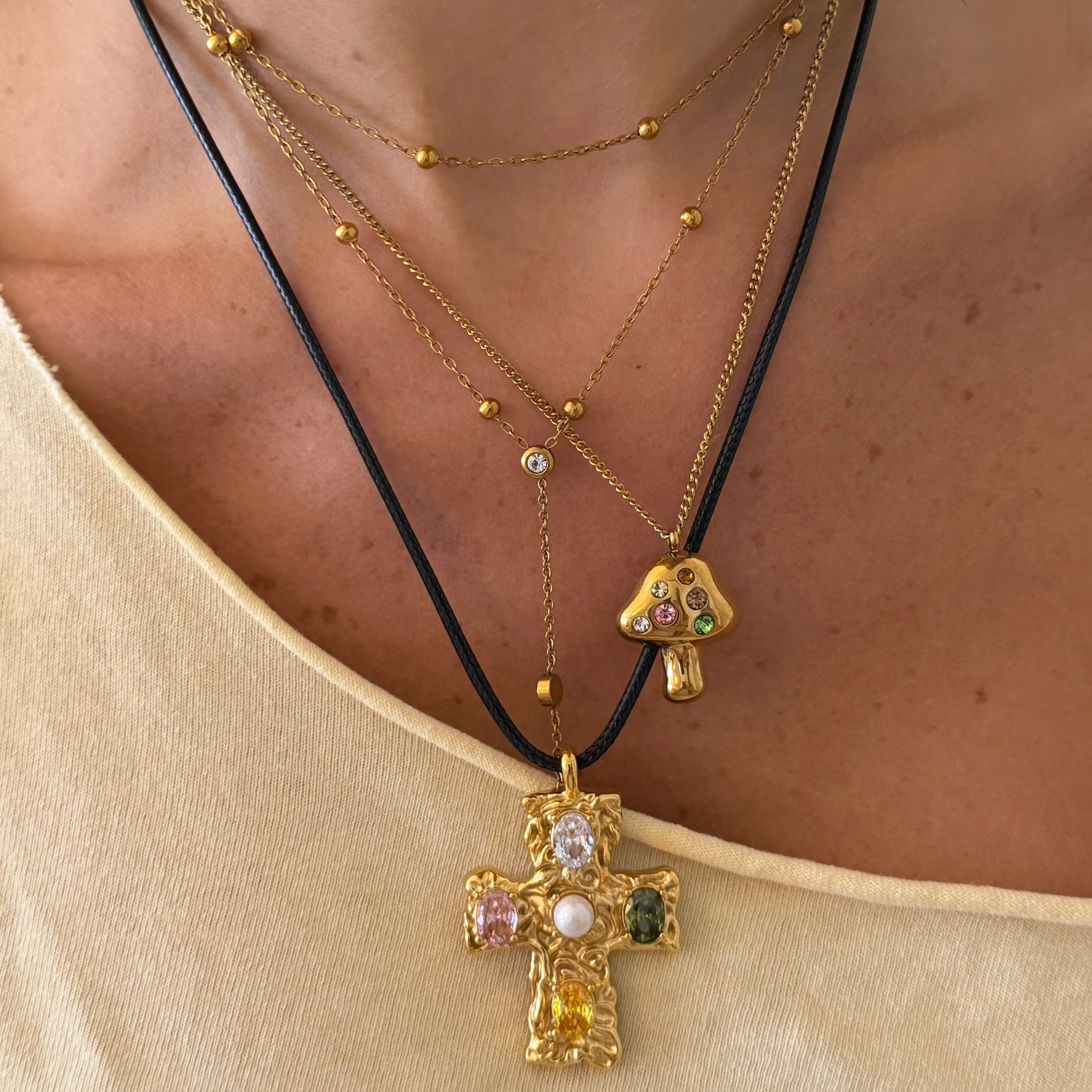 Fairy Mushroom Necklace - EVRYJEWELS