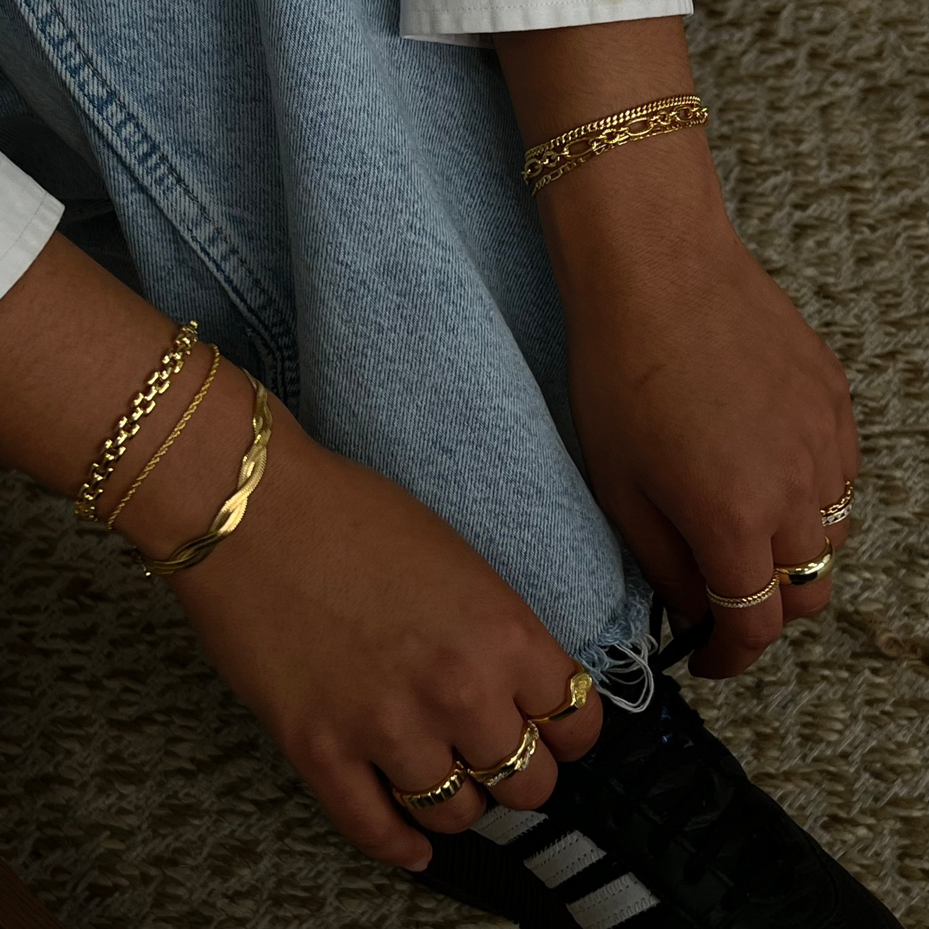 Lot de 4 bracelets de cheville Dina