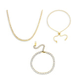 Icy Tennis Necklace & Bracelet Bundle - EVRYJEWELS