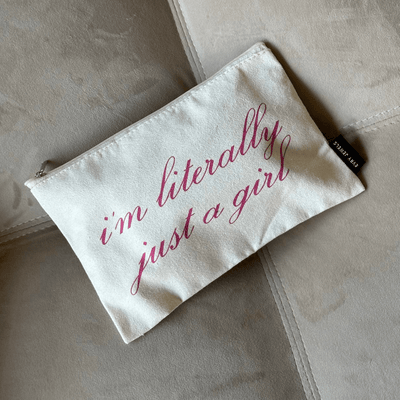Just A Girl Toiletry Bag - EVRYJEWELS