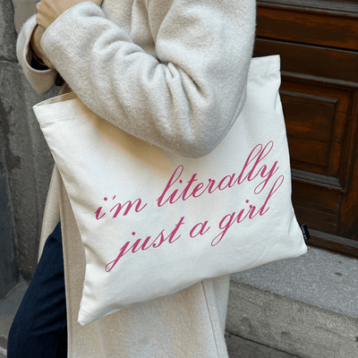 Just A Girl Tote Bag - EVRYJEWELS