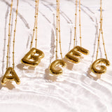 Bold Letter Initial Necklace - EVRYJEWELS