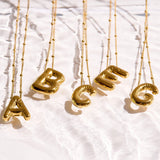 Bold Letter Initial Necklace - EVRYJEWELS