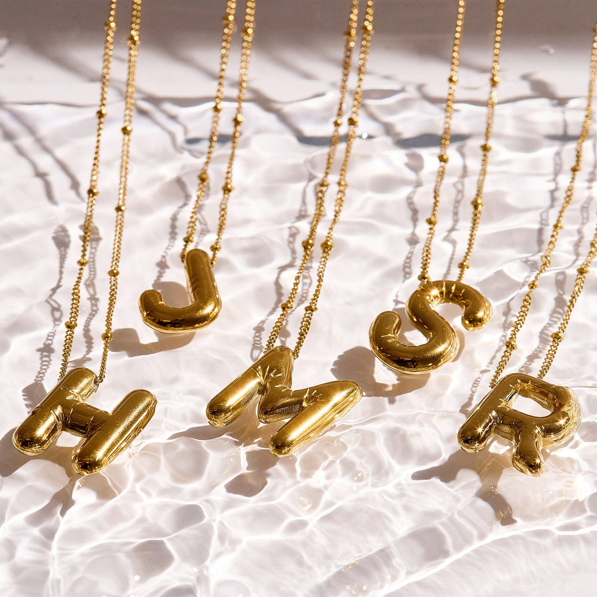 Bold Letter Initial Necklace - EVRYJEWELS