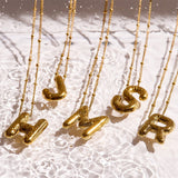 Bold Letter Initial Necklace - EVRYJEWELS