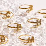 Sparkle Initial Wrap Ring - EVRYJEWELS