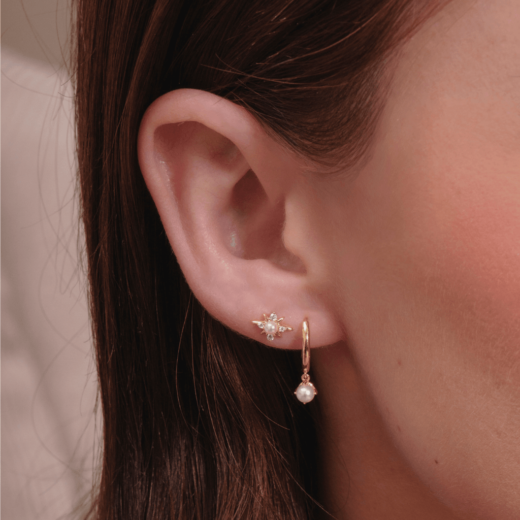 Midnight Pearl Earrings - EVRYJEWELS