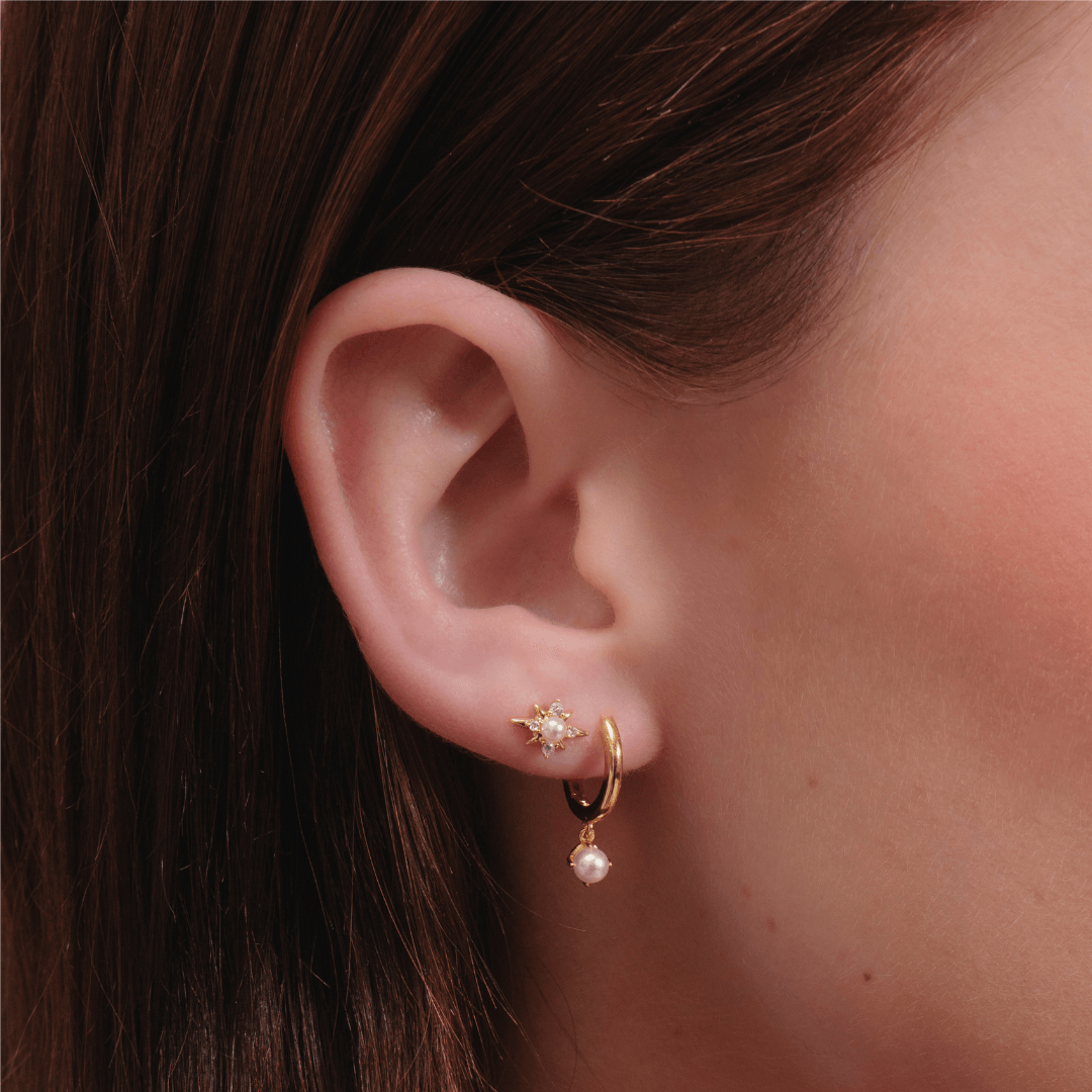Midnight Pearl Earrings - EVRYJEWELS
