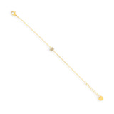 Pavé Crystal B Initial Bracelet - EVRYJEWELS