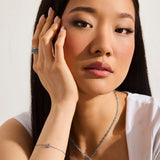 Pavé Crystal B Initial Bracelet - EVRYJEWELS