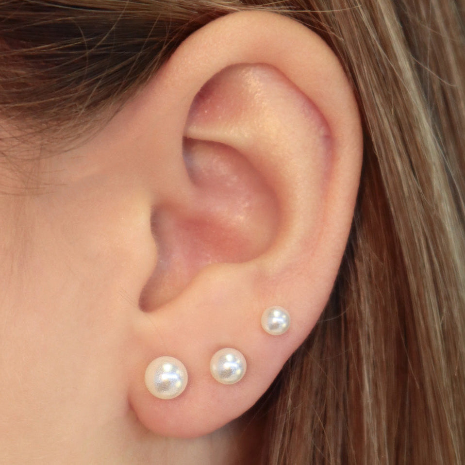 Pearl Crush Flat Back Earrings – EVRYJEWELS