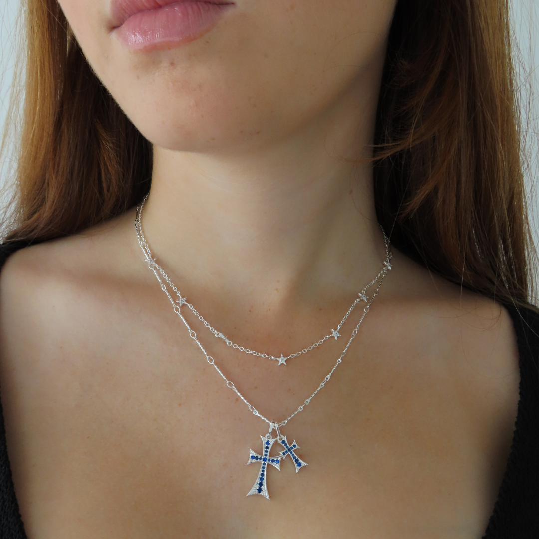 Double Cross Me Necklace