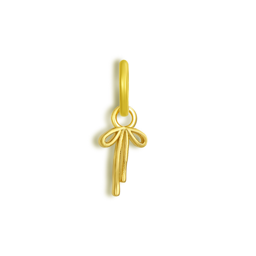 Ribbon Charm - Gold