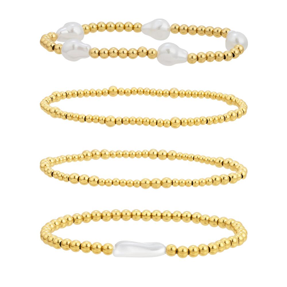 Salty Bundle : 4 Piece Bracelet Bundle - EVRYJEWELS