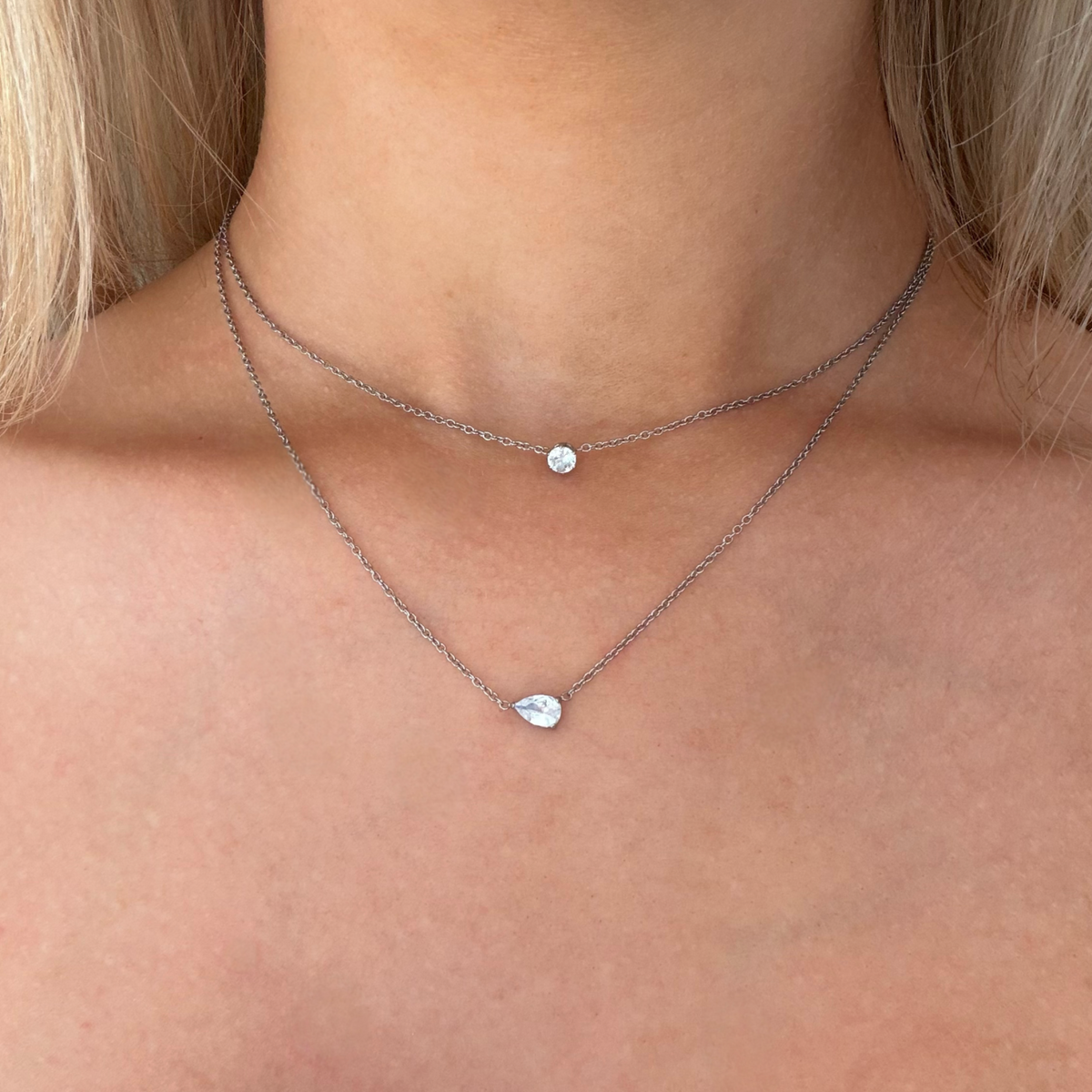 Whisper Shine Necklace 2 Piece Set - EVRYJEWELS