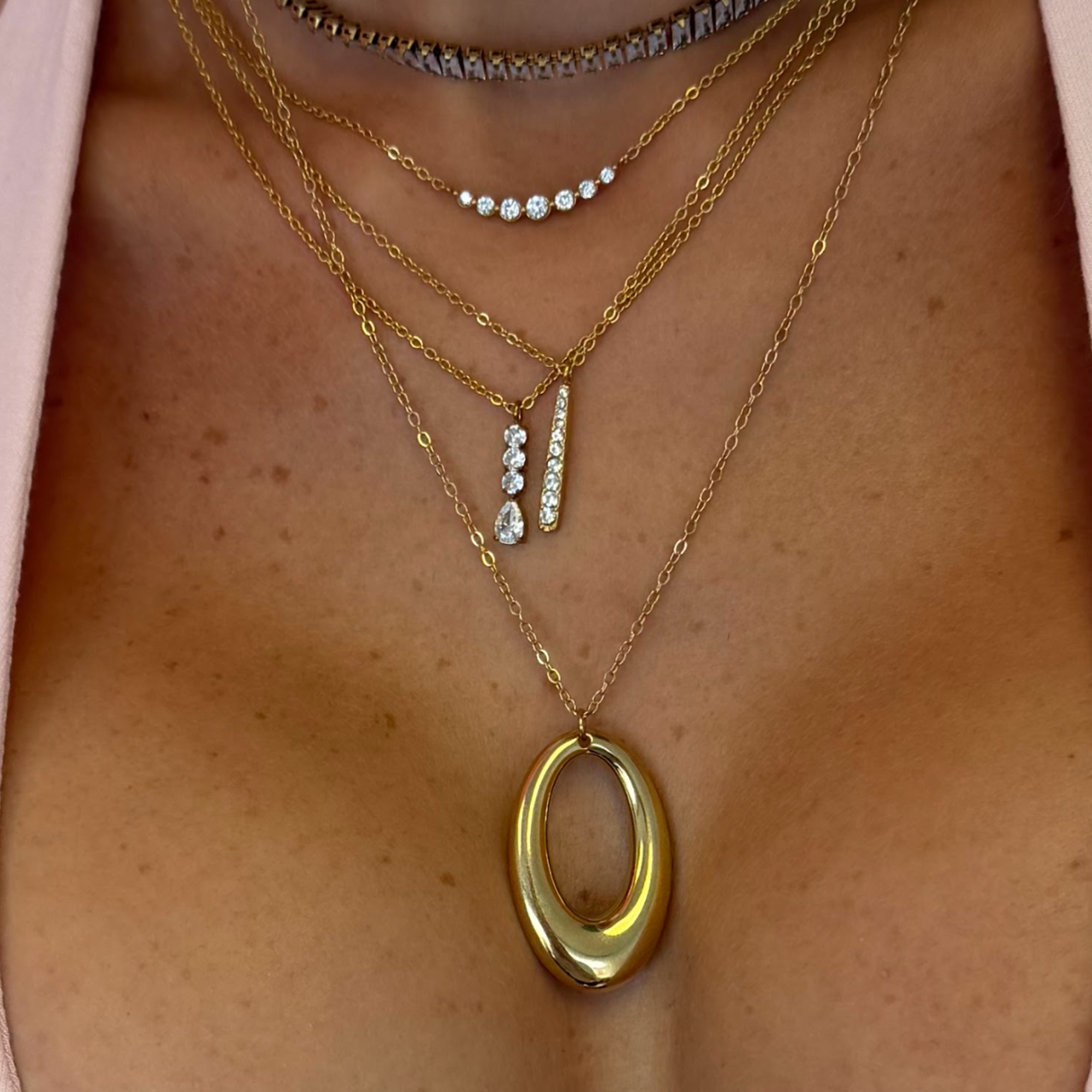 Ensemble de Collier Chained